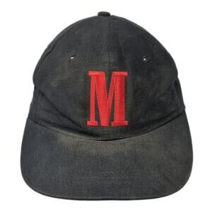 Vanguard Baseball Cap Black One Size Red Marlboro Embroidered Slideback Logo hat